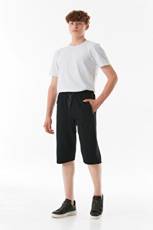 Basic Cepli Beli Lastikli Şort