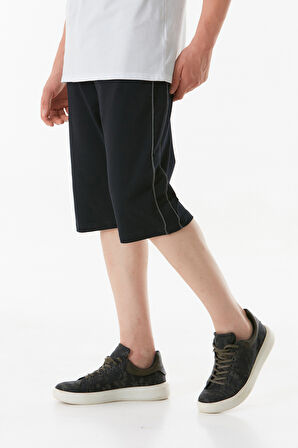 Basic Cepli Beli Lastikli Şort