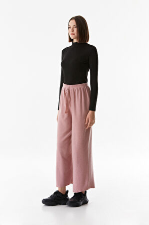 Basic Fitilli Beli Lastikli Pantolon
