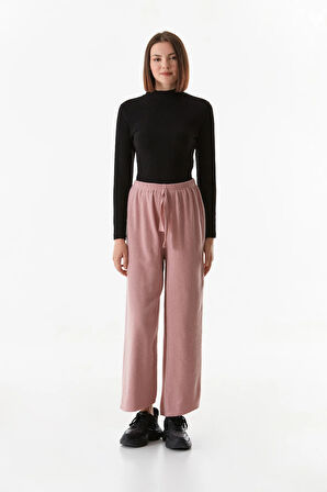 Basic Fitilli Beli Lastikli Pantolon