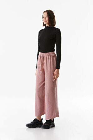 Basic Fitilli Beli Lastikli Pantolon