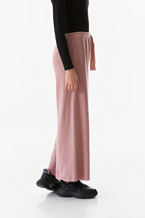 Basic Fitilli Beli Lastikli Pantolon