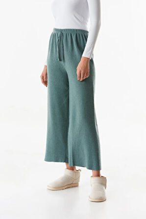 Basic Fitilli Beli Lastikli Pantolon