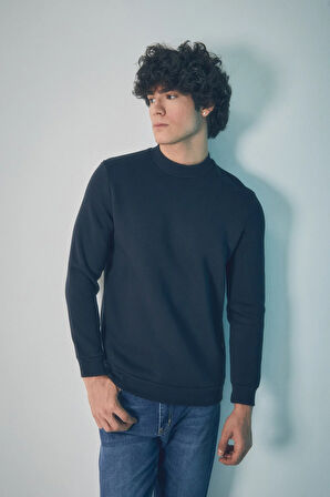 3 İplikBasic Bisiklet Yaka Sweatshirt