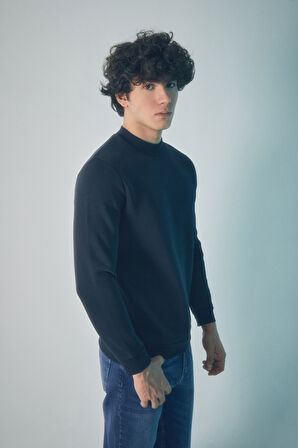 3 İplikBasic Bisiklet Yaka Sweatshirt