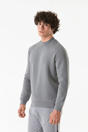 3 İplikBasic Bisiklet Yaka Sweatshirt