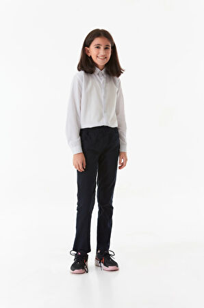 Beli Lastikli Straight Unisex Çocuk Pantolon 