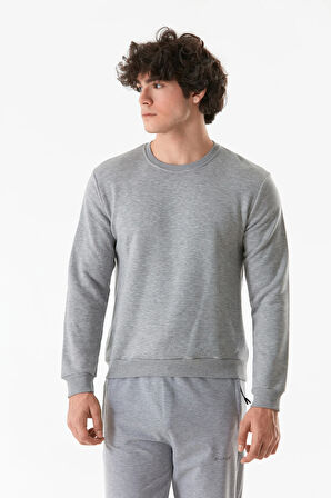 3 İplik Basic Bisiklet Yaka Sweatshirt