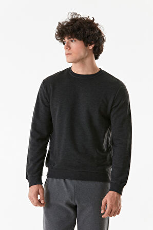 3 İplik Basic Bisiklet Yaka Sweatshirt