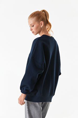 3 İplik Basic Bisiklet Yaka Sweatshirt