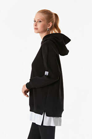 3 İplik Basic Kapüşonlu Oversize Sweatshirt