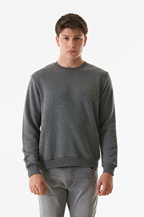 3 İplik Basic Bisiklet Yaka Sweatshirt