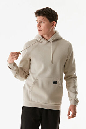 3 İplik Basic Kanguru Cepli Kapüşonlu Sweatshirt Hoodie