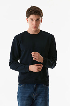 3 İplik Basic Bisiklet Yaka Sweatshirt