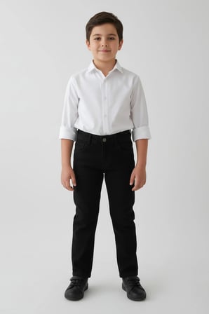Fermuarlı Regular Fit Erkek Çocuk Pantolon