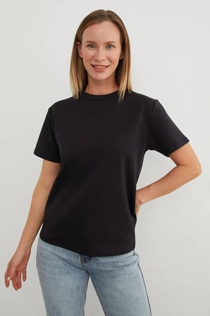 Basic Bisiklet Yaka Tişört