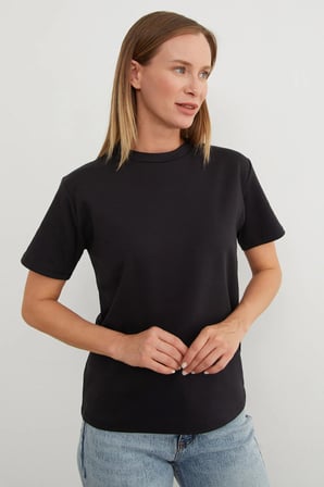 Basic Bisiklet Yaka Tişört