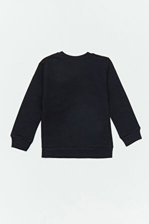 Scream Yazı Baskılı Erkek Çocuk Sweatshirt