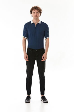 Fermuarlı Slim Fit Jean Pantolon