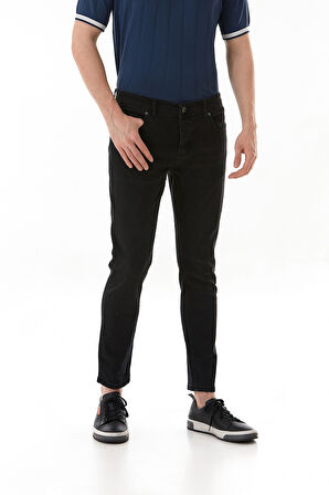 Fermuarlı Slim Fit Jean Pantolon