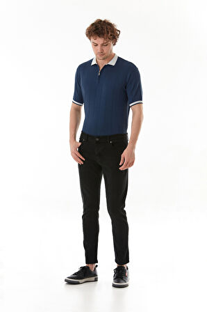 Fermuarlı Slim Fit Jean Pantolon