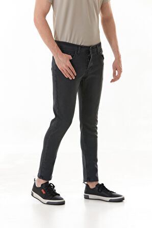 Fermuarlı Slim Fit Jean Pantolon
