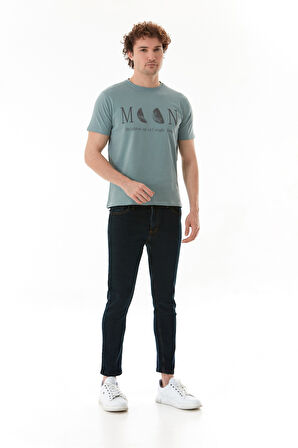 Fermuarlı Straight Jean Pantolon