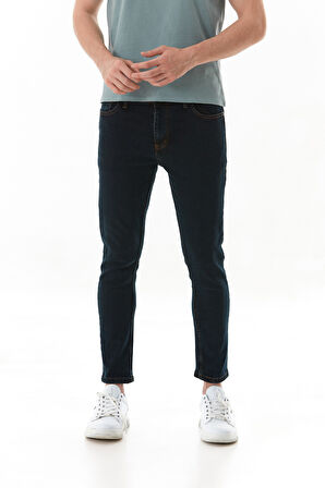 Fermuarlı Straight Jean Pantolon