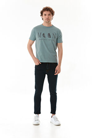 Fermuarlı Straight Jean Pantolon
