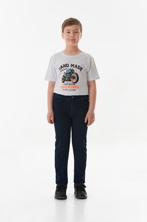 Beli Lastikli Erkek Çocuk Jean