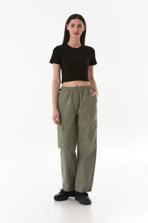 Beli Lastikli Paraşüt Kumaş Stoperli Jogger Pantolon