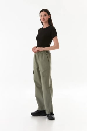Beli Lastikli Paraşüt Kumaş Stoperli Jogger Pantolon