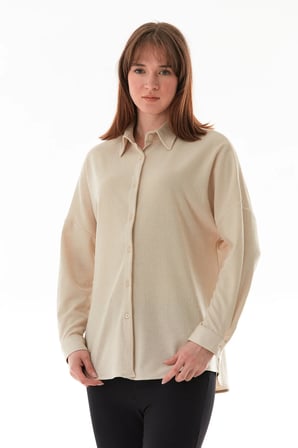 Basic Jakarlı Oversize Gömlek