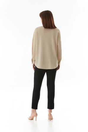 Basic Jakarlı Oversize Gömlek
