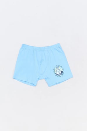 Yelken Baskılı Erkek Çocuk 3 Lü Boxer