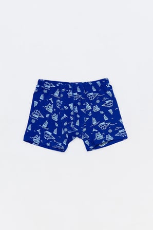 Yelken Baskılı Erkek Çocuk 3 Lü Boxer