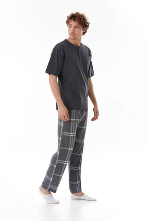 Ekose Desenli Pijama Takımı