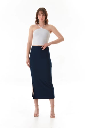 Fitilli Çapraz Askılı Crop Body