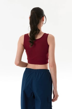 Yanları Şeritli Halter Yaka Büstiyer