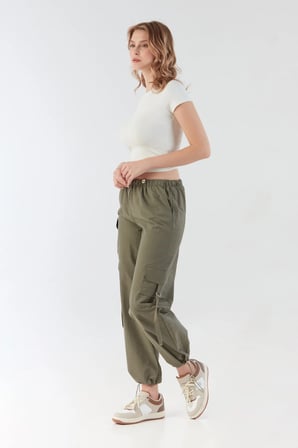 Beli Lastikli Paraşüt Kumaş Pantolon