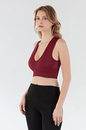 Fitilli V Yaka Seamless Crop Body