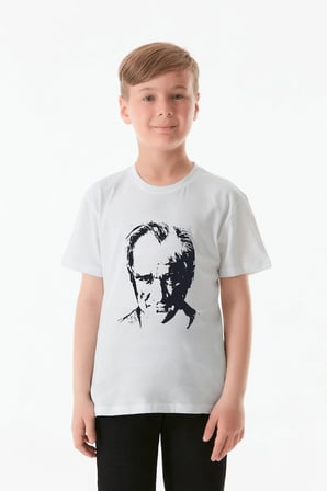 23 Nisan Atatürk Baskılı Unisex Çocuk Tişört