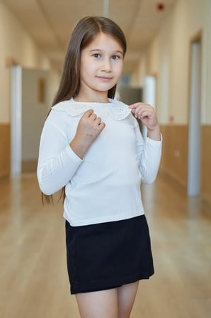 Fitilli Bebe Yaka Kız Çocuk Body