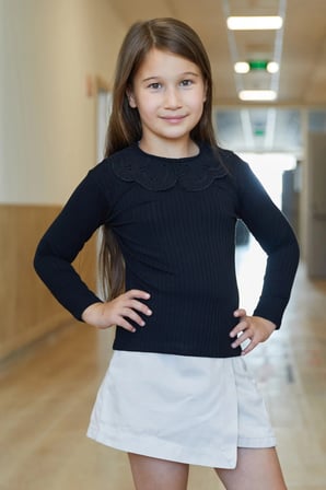 Fitilli Bebe Yaka Kız Çocuk Body