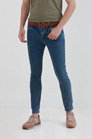 Fermuarlı Skinny Jean Pantolon