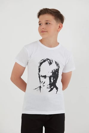 23 Nisan Atatürk Baskılı Unisex Çocuk Tişört