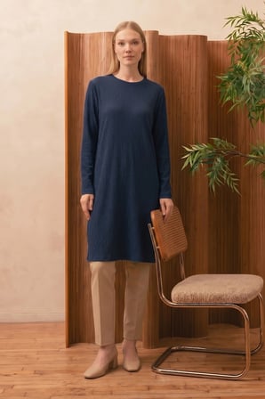 Fullamodest Basic Yanları Yırtmaçlı Tunik