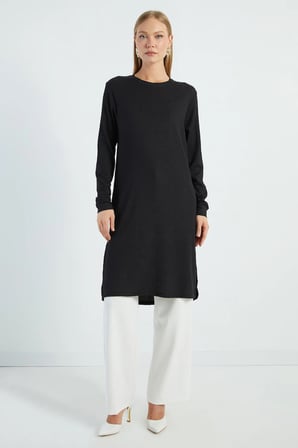 Fullamodest Basic Yanları Yırtmaçlı Tunik
