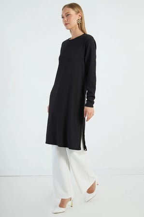 Fullamodest Basic Yanları Yırtmaçlı Tunik