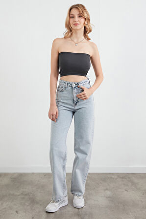 Fitilli Straplez Dikişsiz Büstiyer